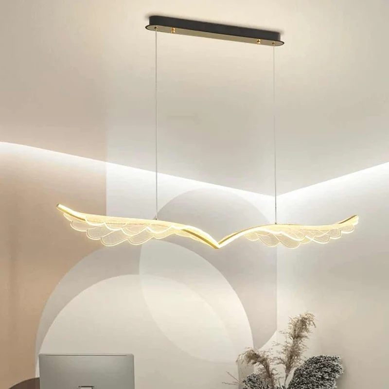 Pendant Light Angel Wings Dimmable LED with Acrylic Shade
