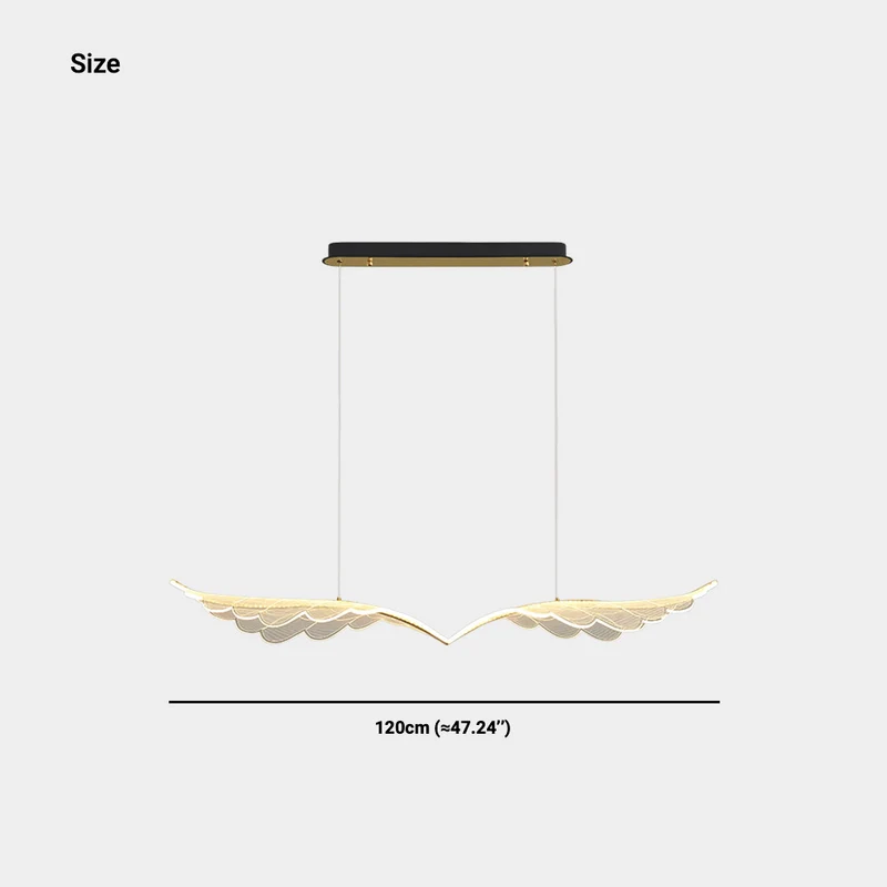 Pendant Light Angel Wings Dimmable LED with Acrylic Shade