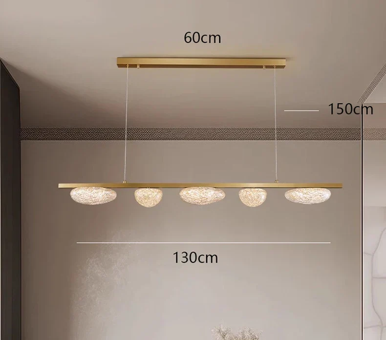 Moderne Eisen-Hängeleuchte für Esszimmer – Solistra