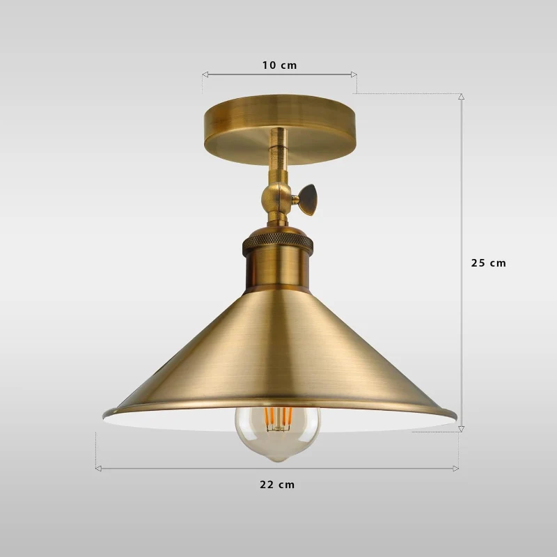 LEDSONE Vintage Deckenleuchte Verstellbar Deckenlampe~3782
