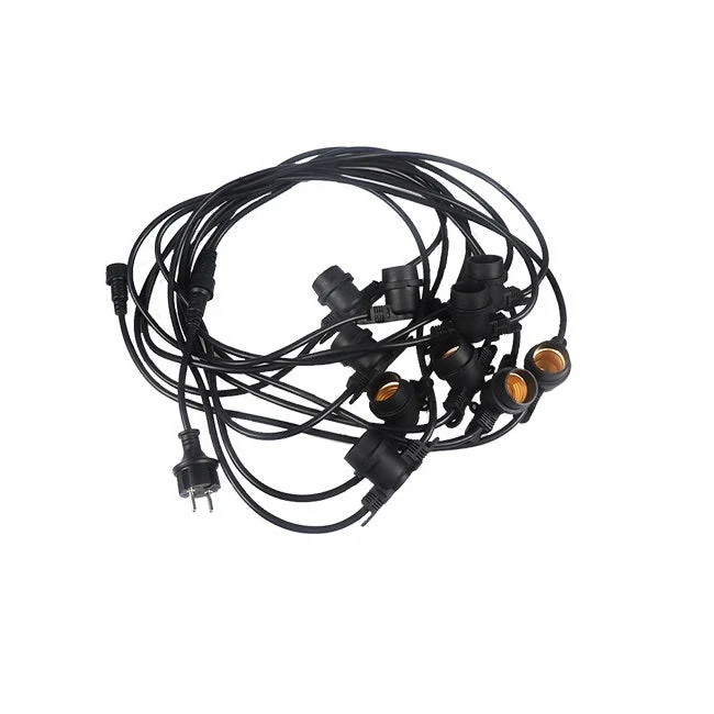 Komplettset | Pin-Kabel 10 Meter | inkl. 10 Glühlampen | 1W | 2700K