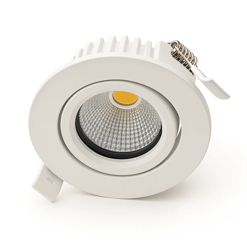 Set | 6x LED-Einbaustrahler | VARDA | 6 W | Farbtemperaturschalter | Rund | Weiß | Geringe Einbautiefe