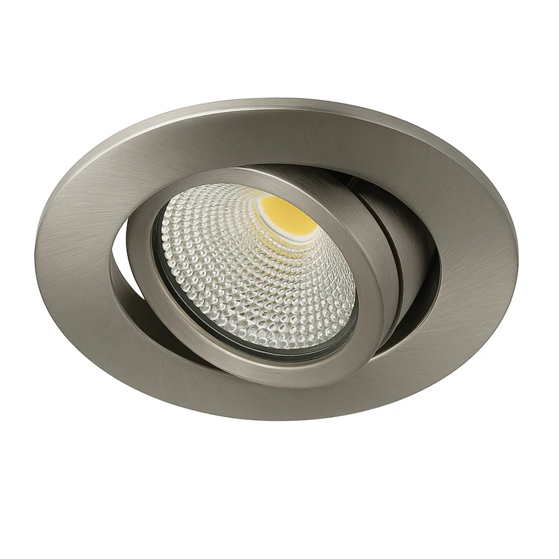 Set | 6x LED-Einbaustrahler | VARDA | 6 W | Farbtemperaturschalter | Rund | Silber | Geringe Einbautiefe