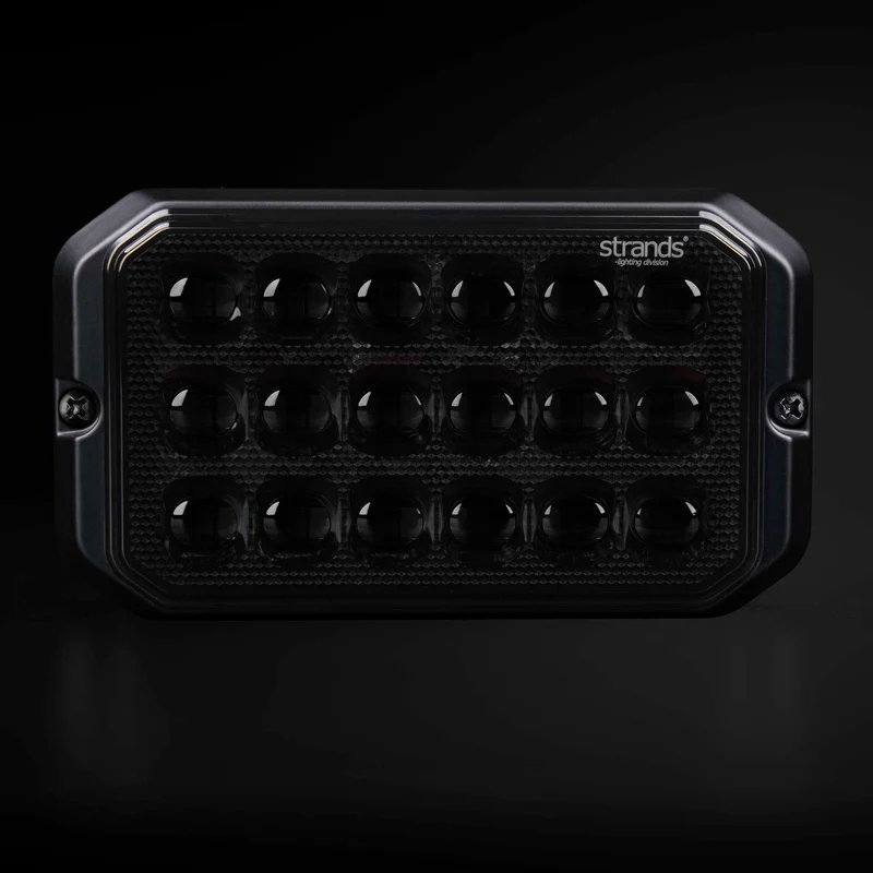 Strands Dark Knight Duo Stroboskop-Warnleuchte mit 18 LEDs / Gelb & Weiß