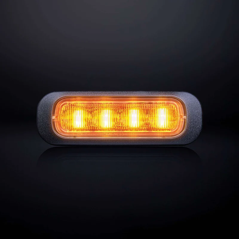 Strands Dark Knight Amber Stroboskoplicht mit dunkler Linse