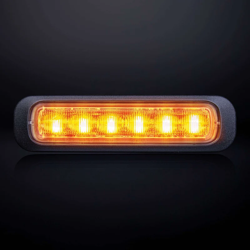 Strands Dark Knight Amber Stroboskoplicht mit dunkler Linse
