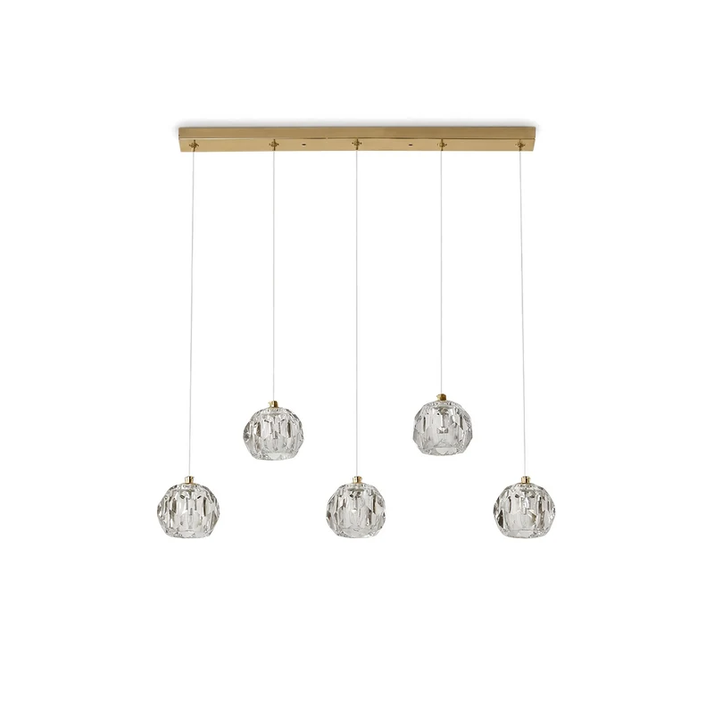 Moderne Kristallpendelleuchte für das Wohnzimmer – Crystallo