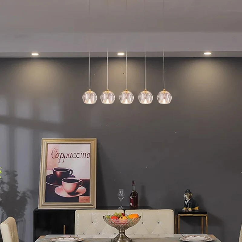 Moderne Kristallpendelleuchte für das Wohnzimmer – Crystallo