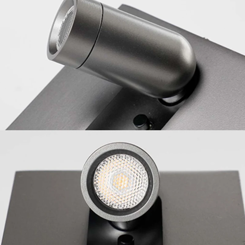 Wall Sconce Reading Lamp Rotating Recessed LED, 8 Colors