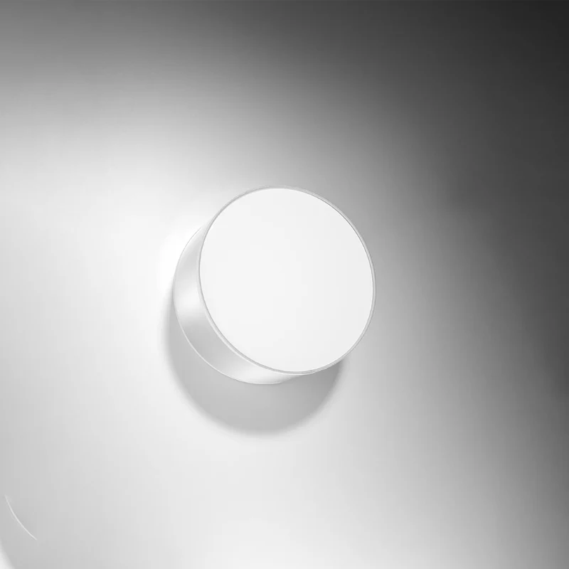 Minimalistische runde Deckenleuchte grau Wohnzimmer – Arkania