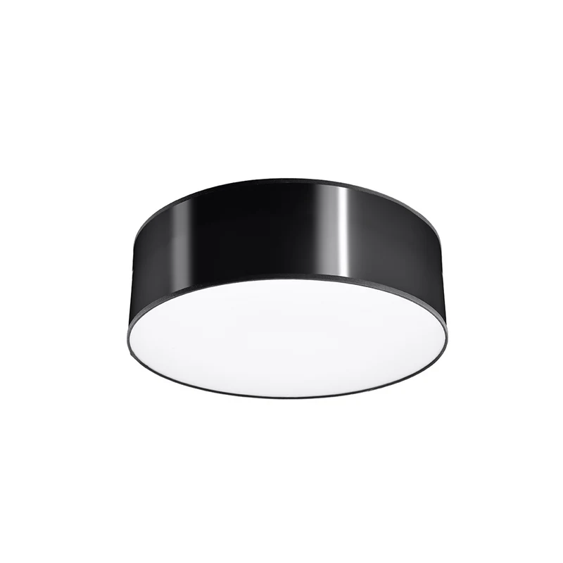 Deckenleuchte rund schwarz minimalistisches Wohnzimmer - Modell Asterion