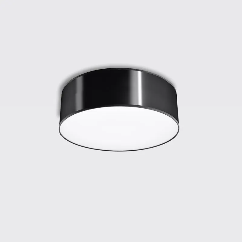 Deckenleuchte rund schwarz minimalistisches Wohnzimmer - Modell Asterion