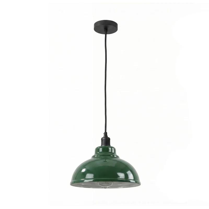 Industrie Fabrikpendelleuchte Ø 29cm Retro Hängeleuchte ~3427