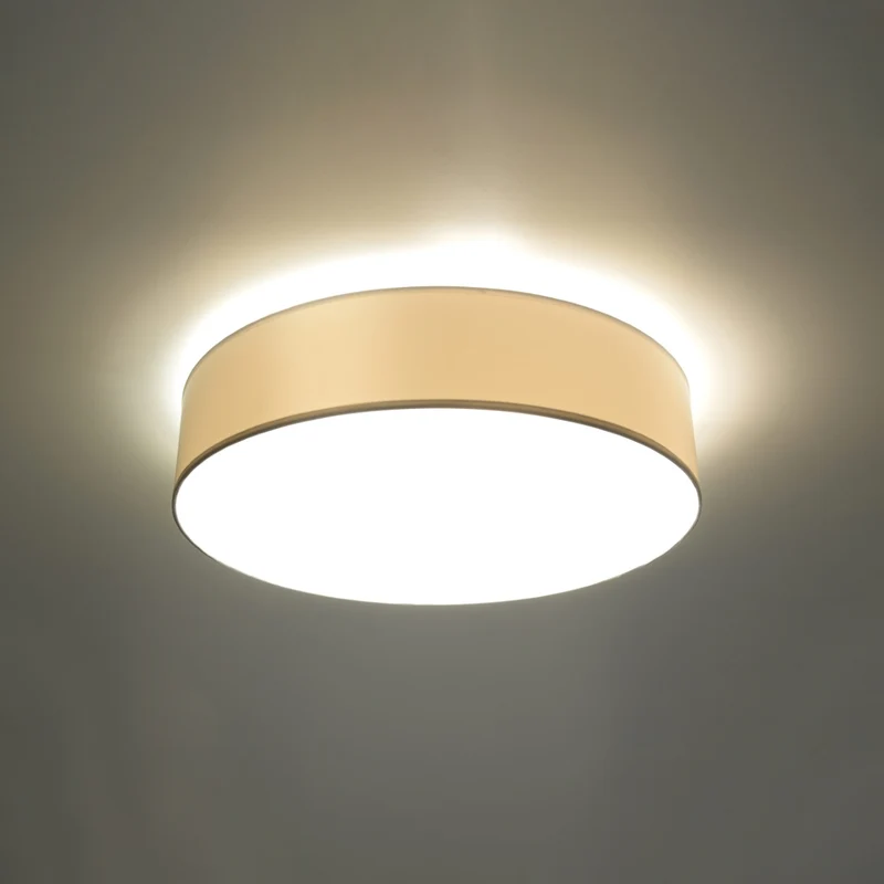 Minimalistische runde weiße Deckenleuchte für Wohnzimmer – Arvenor