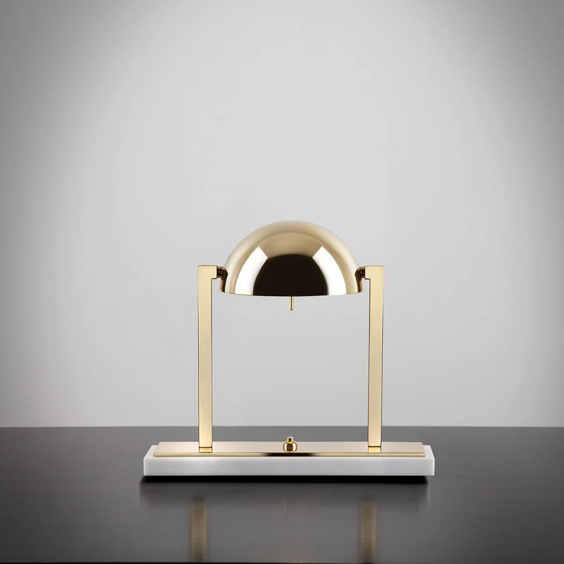 Marble Table Lamp DIANE by Jacques Adnet for Lumen Center