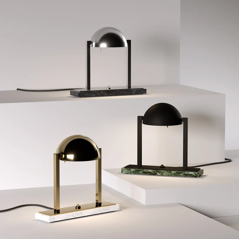Marble Table Lamp DIANE by Jacques Adnet for Lumen Center