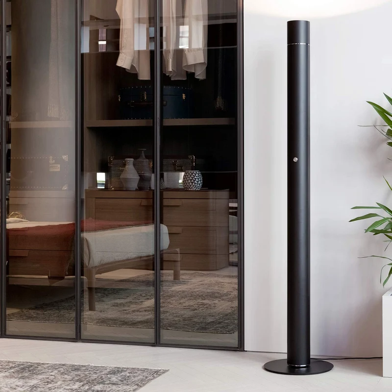 Aluminium and Brass Floor Lamp CONCORDE by Villatosca for Lumen Center