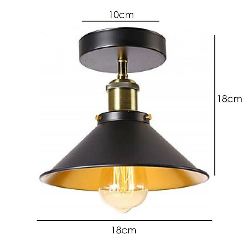 LEDSONE Vintage Deckenleuchte 22cm Deckenlampe ~3779