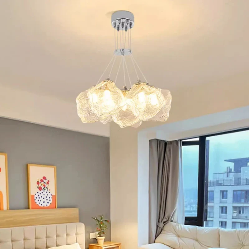 Moderne Glas-Pendelleuchte für Esszimmer – Célestine