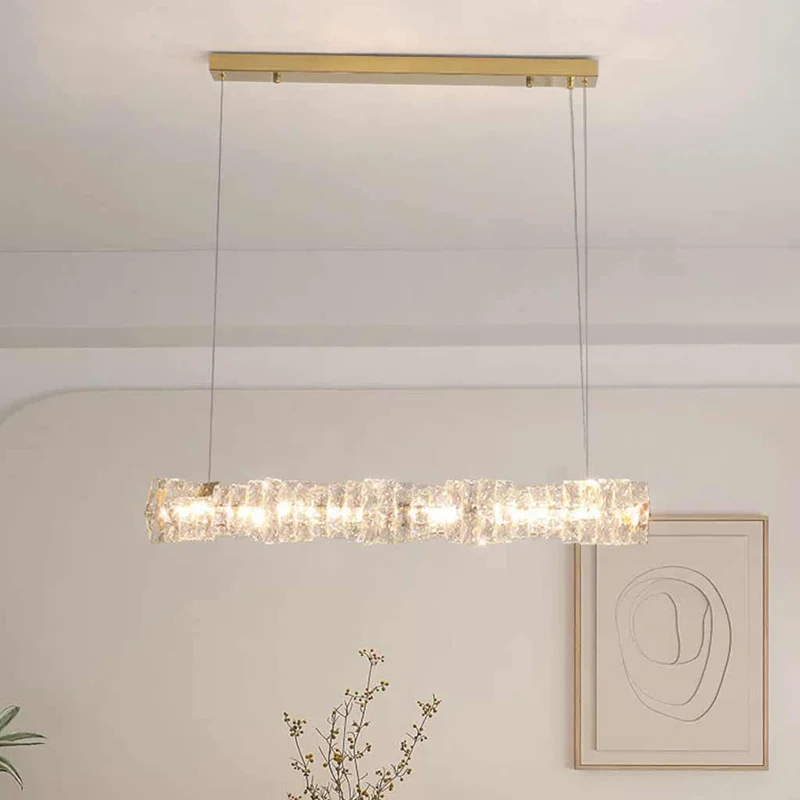 Pendant Light Modern Dining Linear Crystal LED
