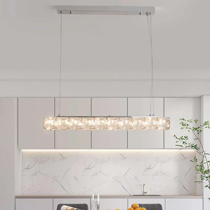 Pendant Light Modern Dining Linear Crystal LED