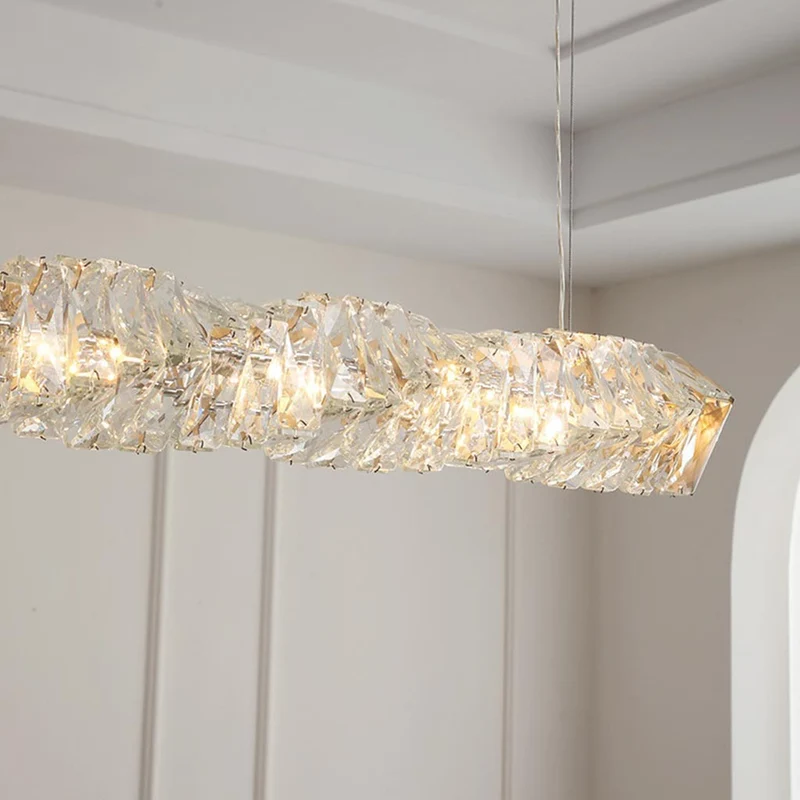 Pendant Light Modern Dining Linear Crystal LED