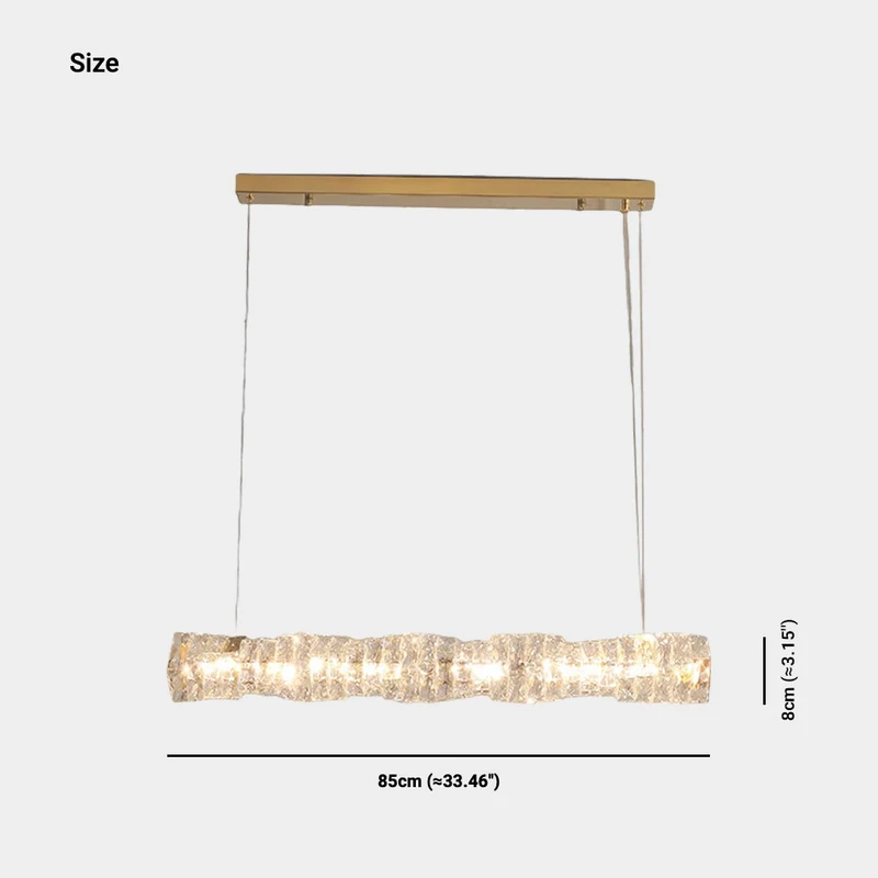 Pendant Light Modern Dining Linear Crystal LED