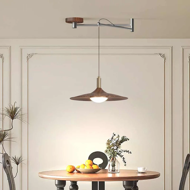 Pendant Light Adjustable Swing Arm Flying Saucer LED