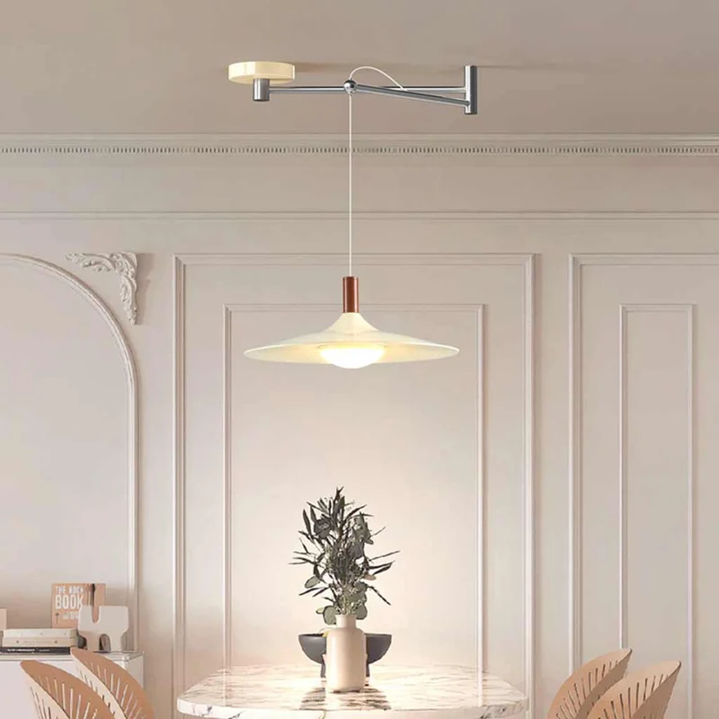 Pendant Light Adjustable Swing Arm Flying Saucer LED