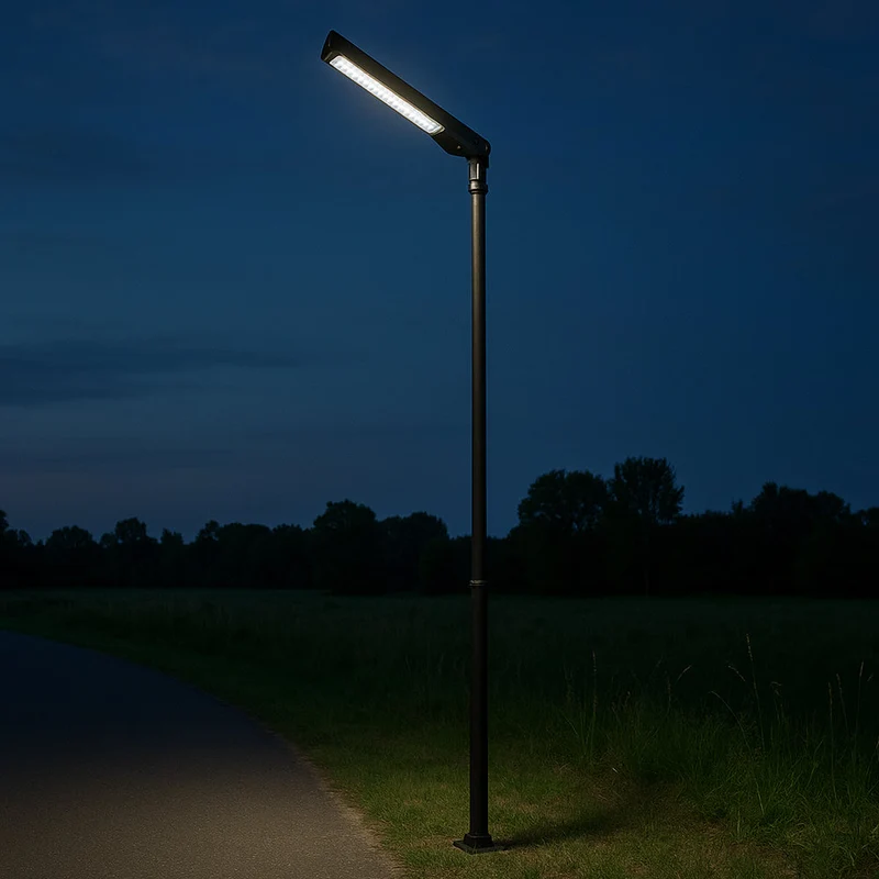 Solar-Lichtmast | 600 cm | Solarbetrieben | Bewegungsmelder | 6000 K – Tageslichtweiß