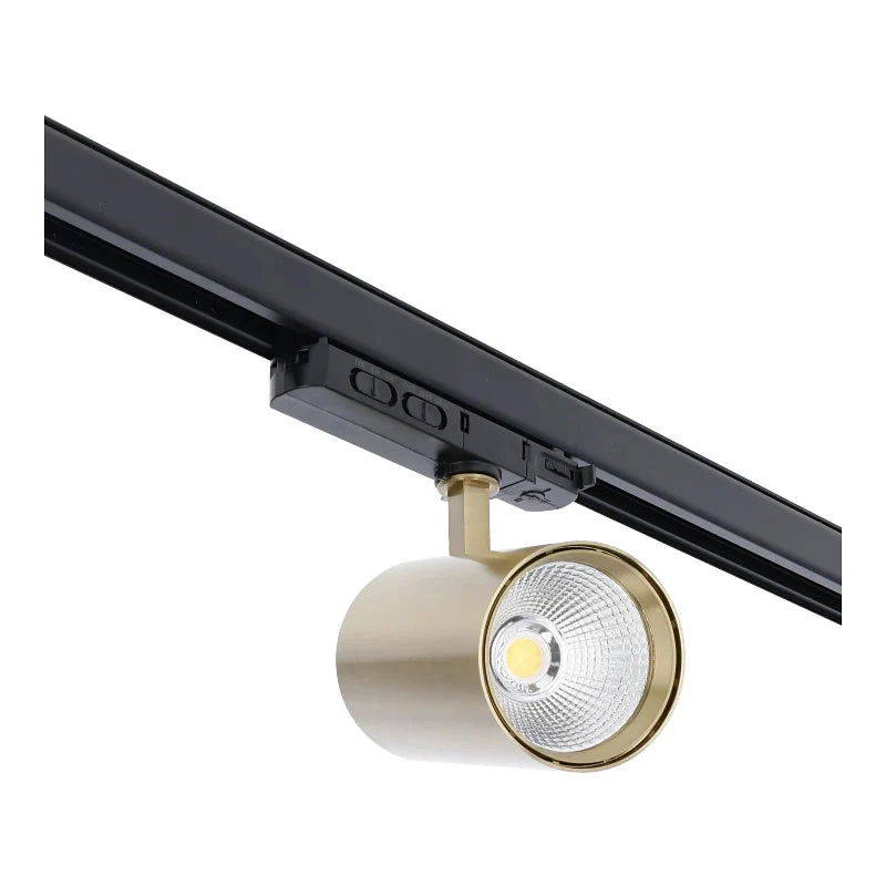 3-Phasen-Schienenstrahler | Rosalin | 10 W – 20 W – 30 W | Messing | Dimmbar | Farbtemperaturschalter
