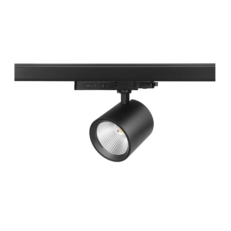 3-Phasen-Schienenstrahler | KONE | 10W-20W-30W | Schwarz | Dimmbar | CCT-Schalter