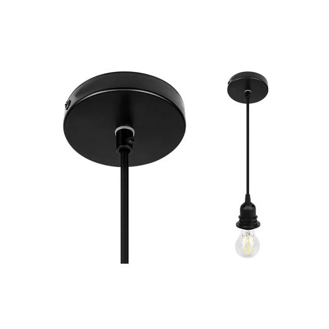 Hanglamp Rotan | Ø45 cm | E27 | Naturel + Zwart | Eettafel | Tutti