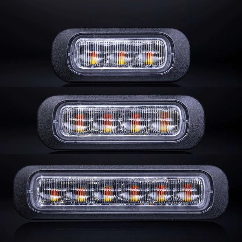 Strands Dark Knight Amber Stroboskoplampe mit klarer Linse