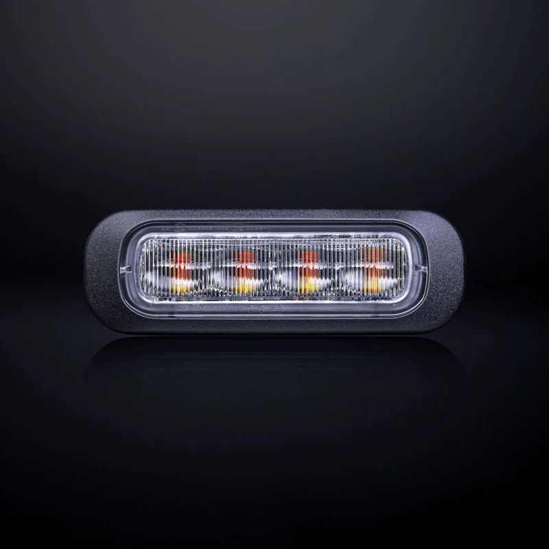 Strands Dark Knight Amber Stroboskoplampe mit klarer Linse
