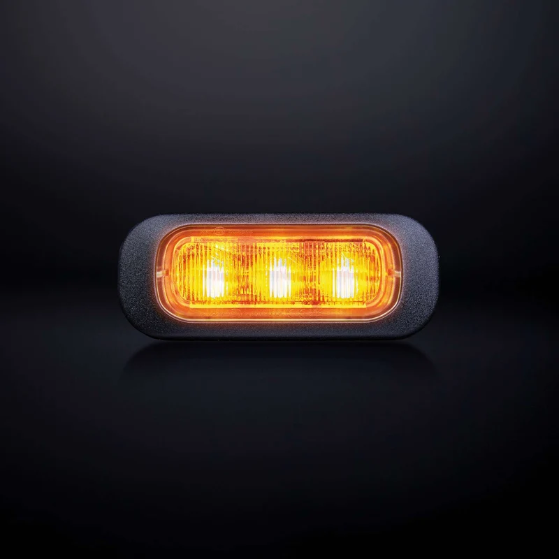 Strands Dark Knight Amber Stroboskoplampe mit klarer Linse