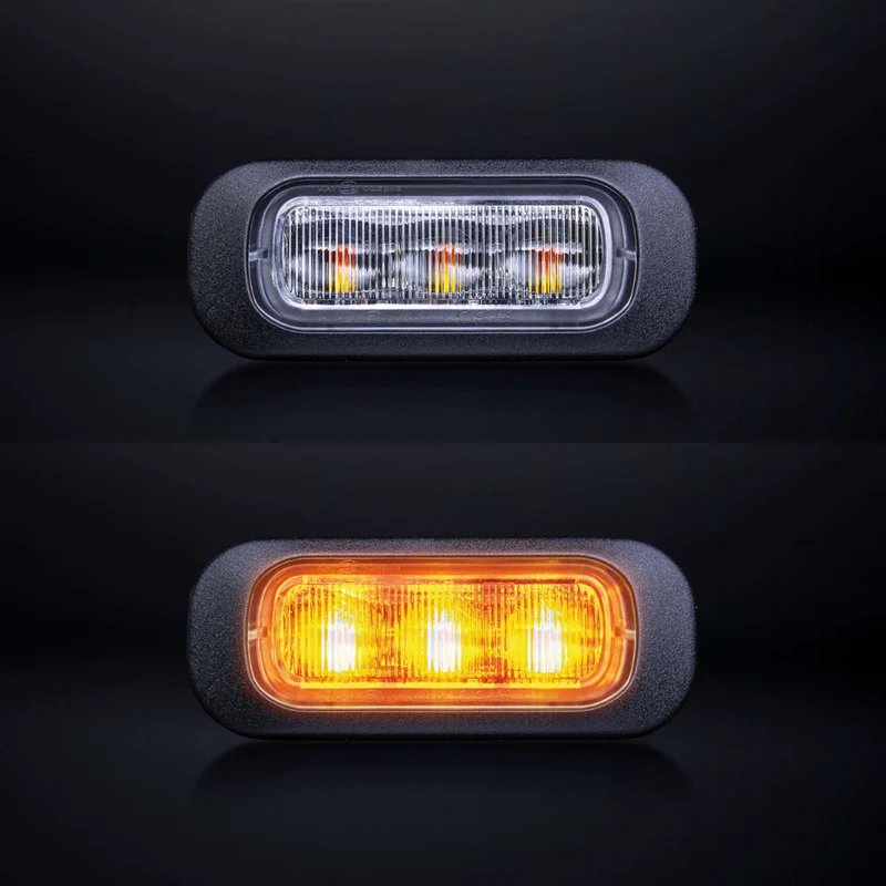Strands Dark Knight Amber Stroboskoplampe mit klarer Linse