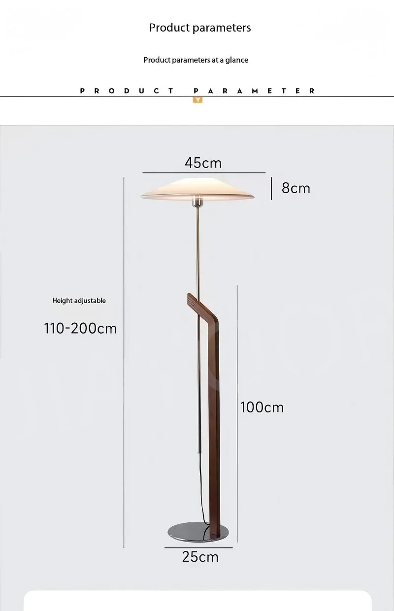 Minimalistische Stehlampe aus Holz für Wohnzimmer – Armoniel