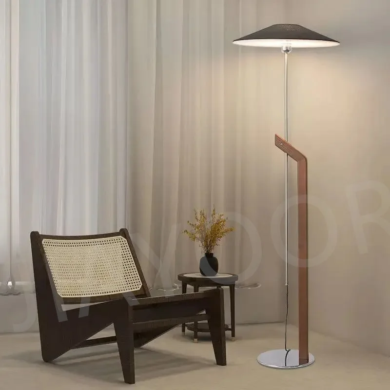 Minimalistische Stehlampe aus Holz für Wohnzimmer – Armoniel
