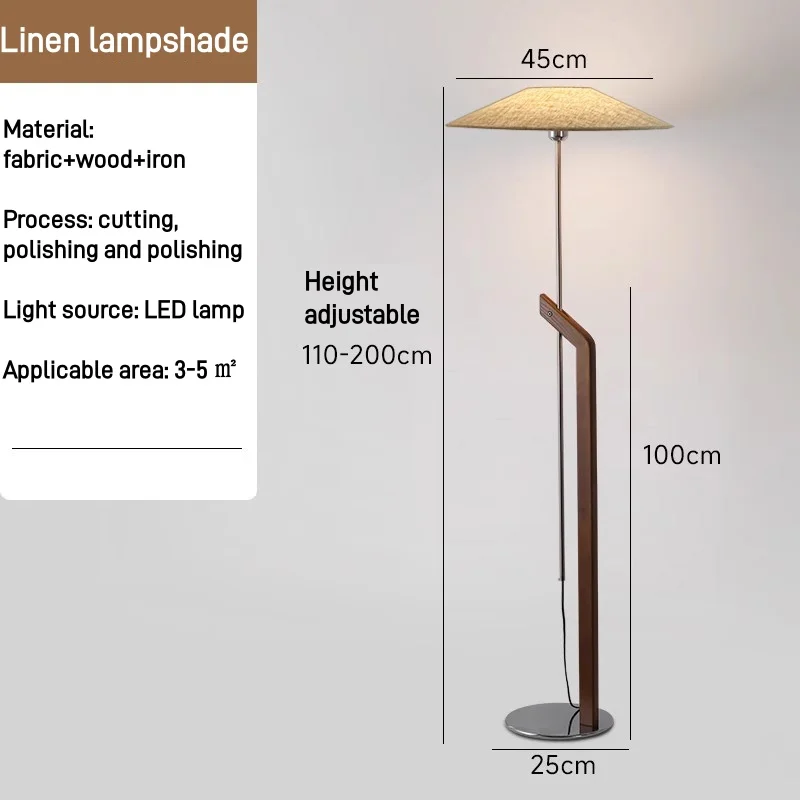Minimalistische Stehlampe aus Holz für Wohnzimmer – Armoniel
