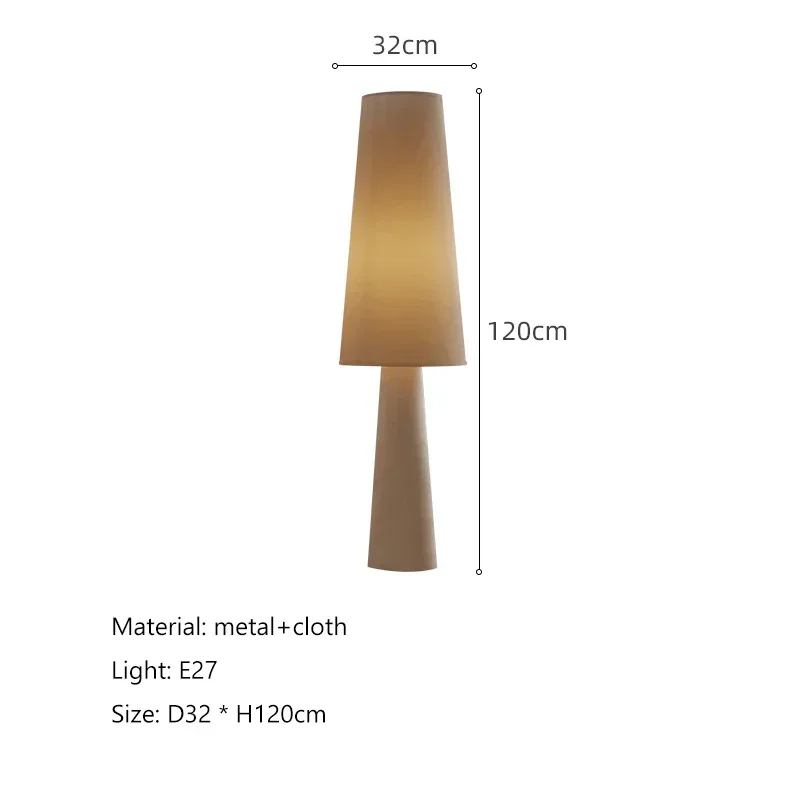 Nordische Stehlampe aus Stoff für Wohnzimmer – Aironde