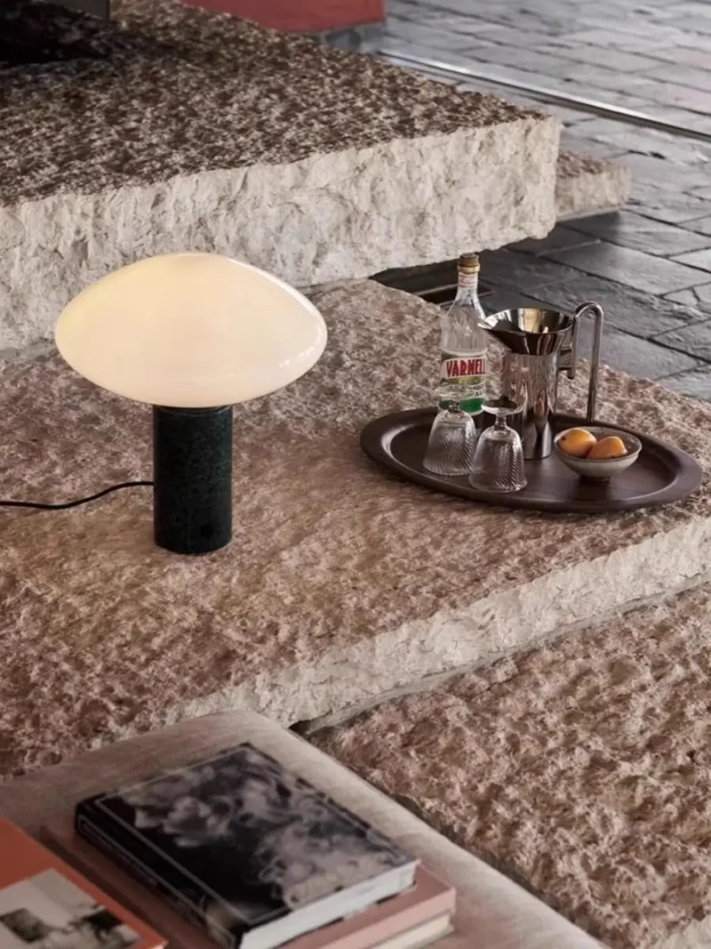 Nordische Vintage-Marmor-Tischlampe für Wohnzimmer – Armonique