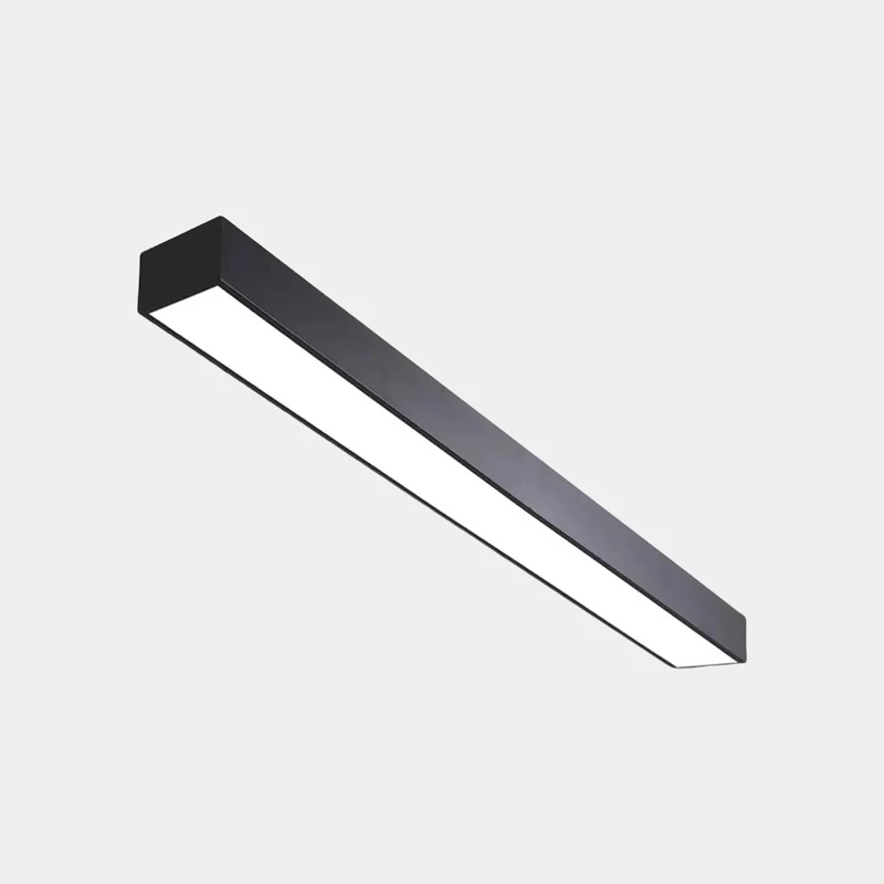 Ceiling Light Modern Linear Flush Mount Office LED, Black/White