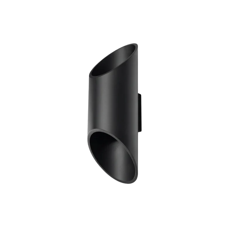Moderne schwarze Aluminium-Wandleuchte – Neralia