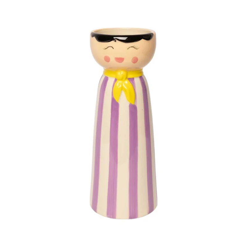 Gestreifte Vase Mr & Miss Hyazinthenglas