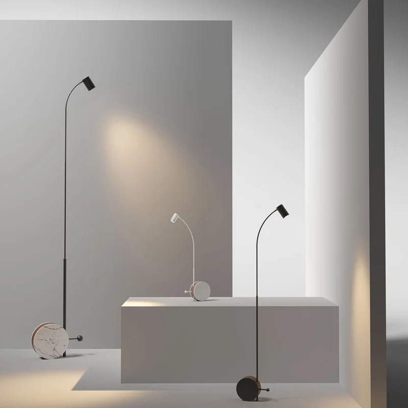 Adjustable Floor Lamp CHIOCCIOLA 11 by Ahlux for Lumen Center