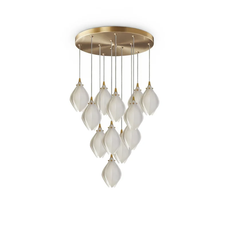 Moderne Glas-Hängelampe für Wohnzimmer – Solistar