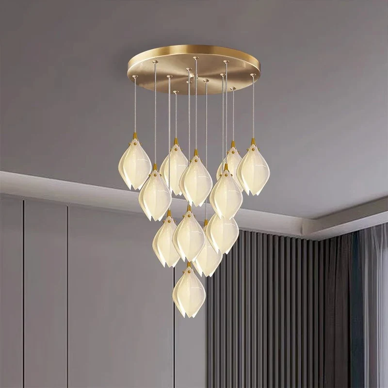 Moderne Glas-Hängelampe für Wohnzimmer – Solistar