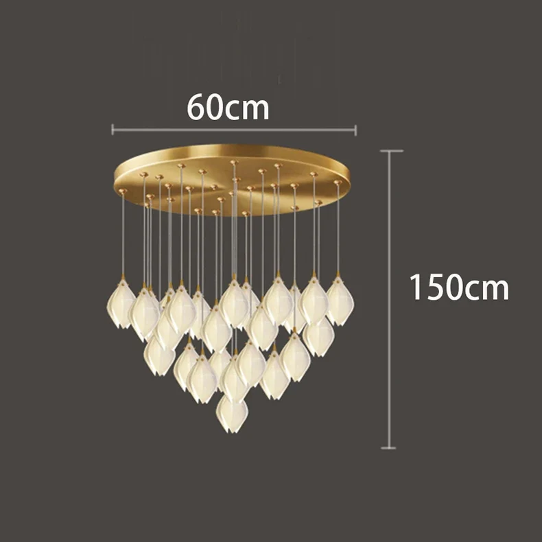 Moderne Glas-Hängelampe für Wohnzimmer – Solistar