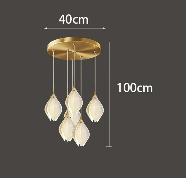 Moderne Glas-Hängelampe für Wohnzimmer – Solistar